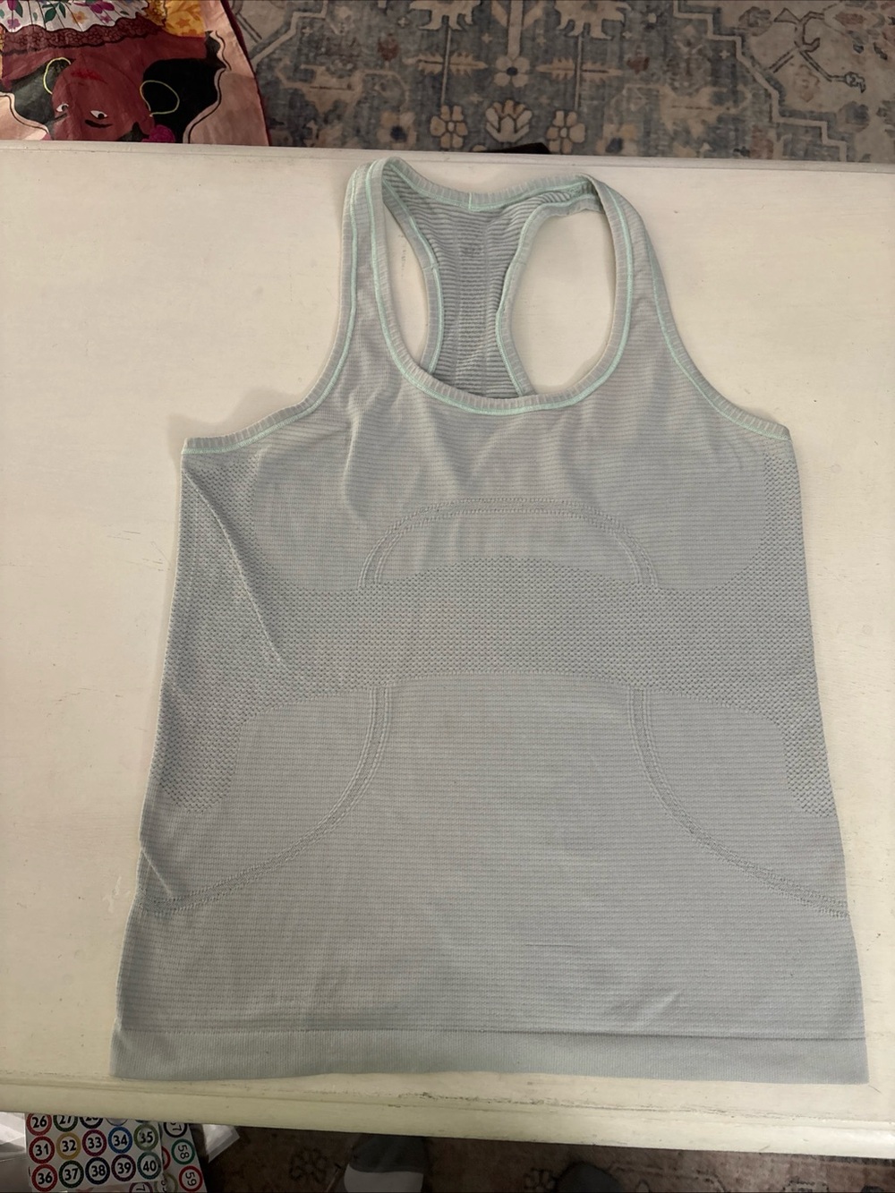 Light Green Lululemon Racerback Seamless Tank Top Size 8